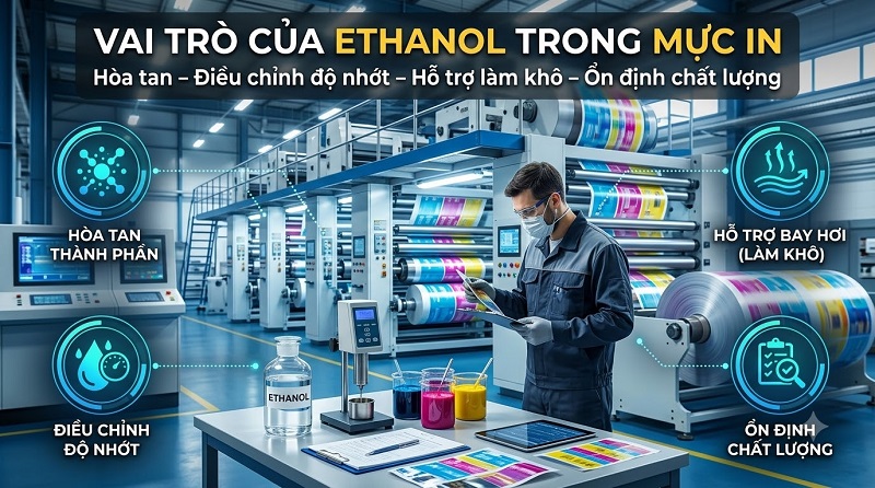 Ethanol Trong Mực In Bao Bì: Vai Trò, Ứng Dụng Và Tiêu Chí Lựa Chọn